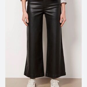Meg Wide-Leg coated Pants